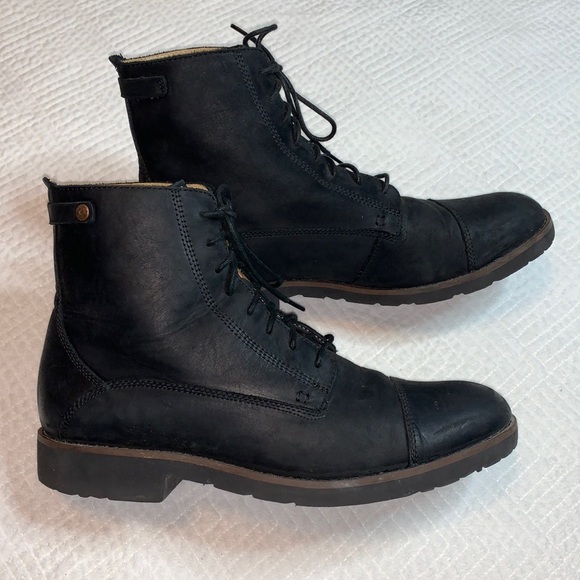 Sebago Other - Sebago Drysides Rutland Waterproof Black Leather Lace Up Cap Toe Boots, Men’s 11